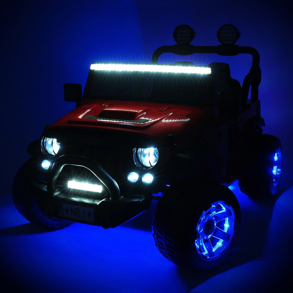 Trail Explorer 24V Kids Ride-On Car Truck with R/C Parental Remote | Spider Black