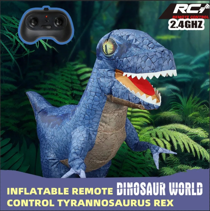 RC Inflatable Dinosaur Toy Car 4CH Remote Control 30m Range