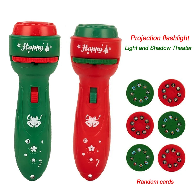 Christmas Cartoon Projection Flashlight Creative Children Flashlight Toy Projector Baby Toys Bedtime Story Book Toy for Kids - AliExpress