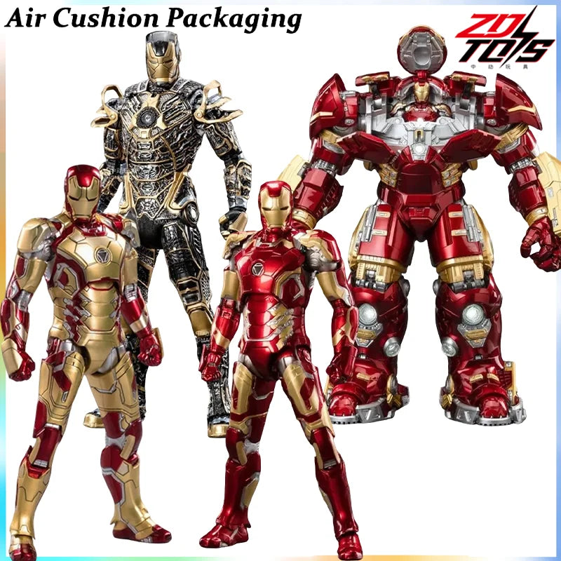 ZDTOYS Genuine INFINITE 10th Anniversary Series Iron Man MK41 MK42 MK43 MK44 Hulkbuster Science Fiction Action Figures Model Toy