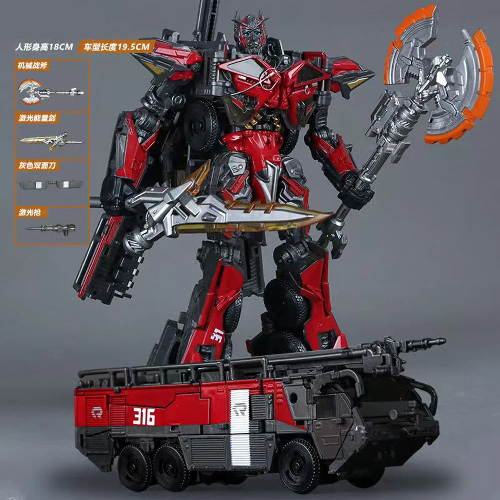 Transformation Toys BAIWEI TW1024 Sentinel Prime SS61 Fire Engine Truck Alloy Model Action Figure Deformation Robot Autobot Gift