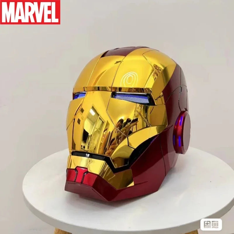 NEW Marvel Avengers 1/1 Iron Man Mk5 Helmet Wearable Automatic Voice-Activated Electric Open And Close Series Toy Birthday Gift - AliExpress