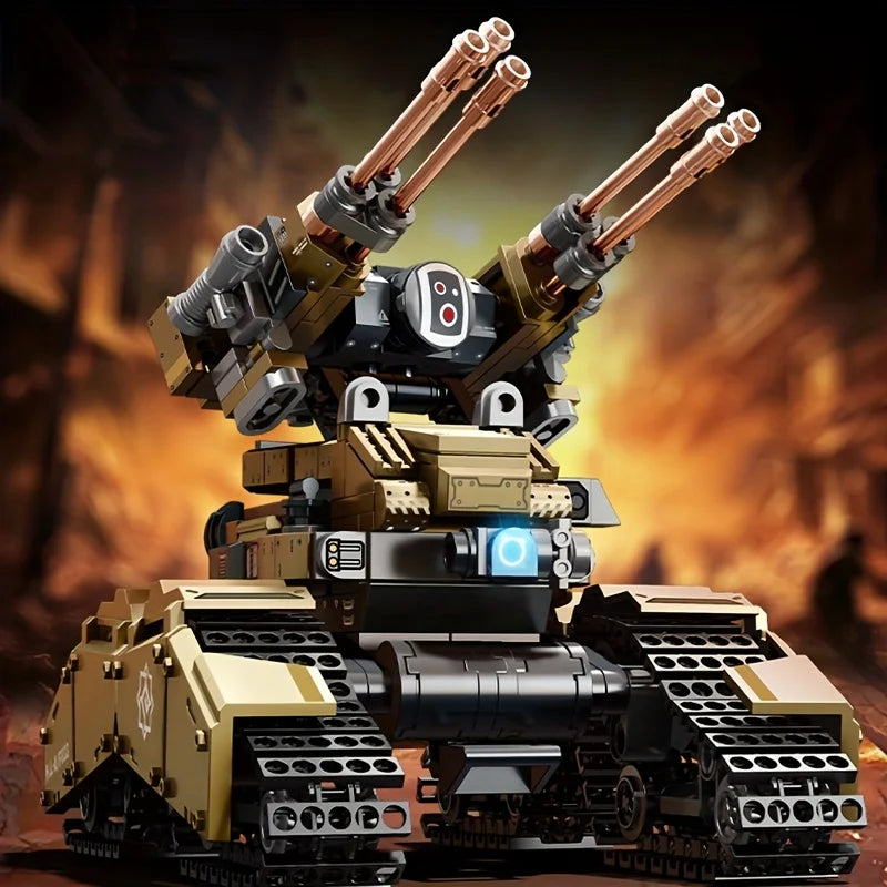488pcs Ammunition Shower Tank Building Blocks, Kids DIY Toys, Desk Decoration, Small Particle Model Assembly Bricks