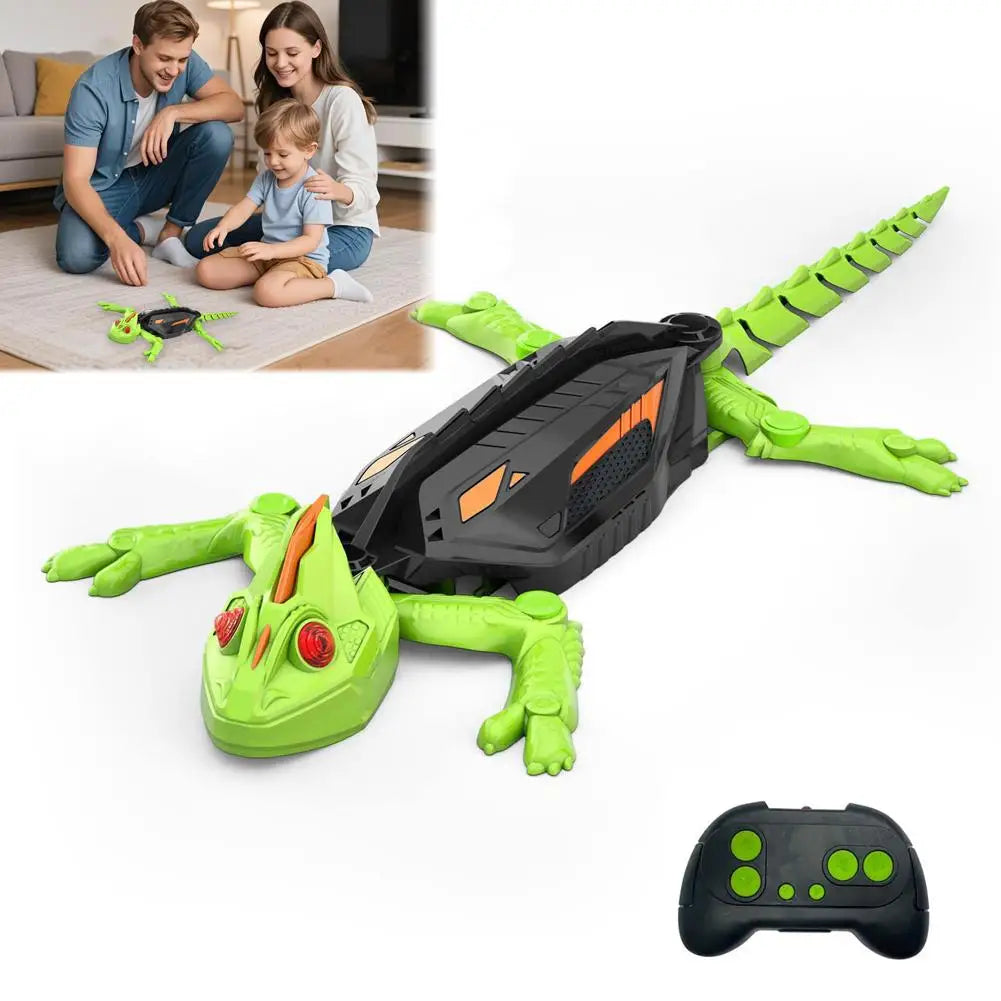 Creative Cockroach Spider Gecko Simulation Crawling Toy Kids Wall Climbing Chameleon Charging Halloween Prank Toy Gifts