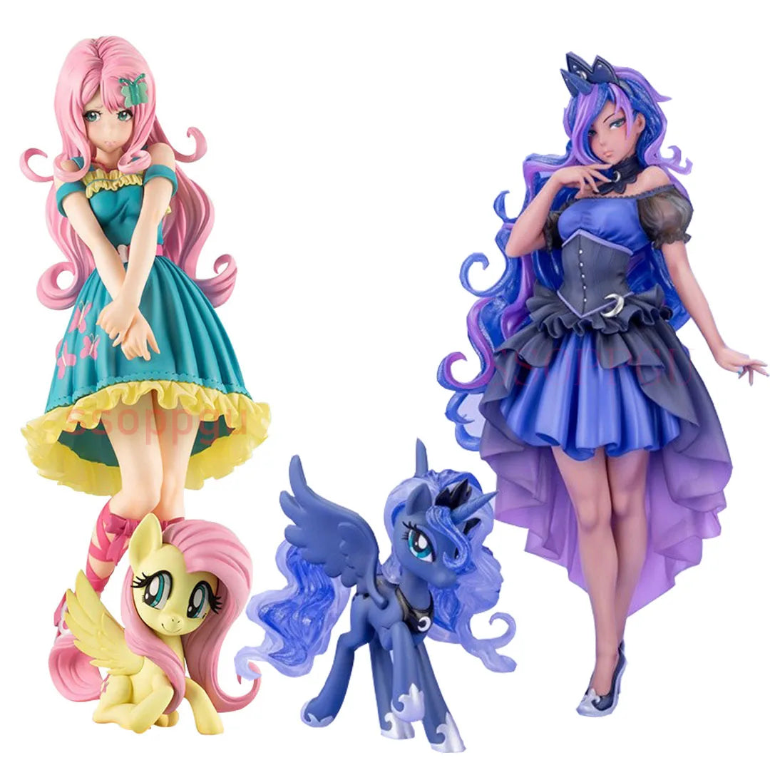 My Little Pony Bishoujo Statue Princess Luna Fluttershy Anime PVC Action Figure Toy Hatsune Miku Figure Collection Modle Doll - AliExpress 26