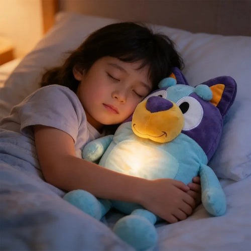 2026 New 40cm Light Up Bluey Plush Toy Soft Glowing Stuffed Animal Night Light Soothing Sleep Companion for Birthday Gift - AliExpress 26