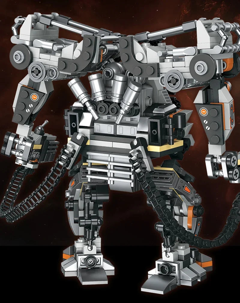 Science Fiction Armored Robot Mecha Action Building Blocks Adult MOC Bricks Toys for Boys Christmas Gift Desktop Decoration
