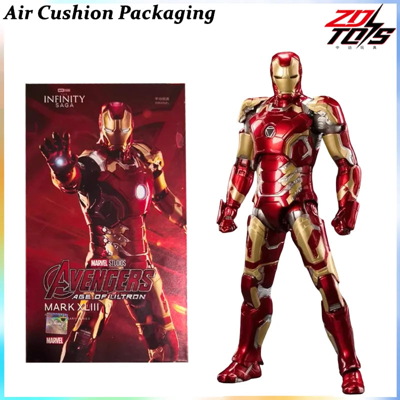 ZDTOYS Genuine INFINITE 10th Anniversary Series Iron Man MK41 MK42 MK43 MK44 Hulkbuster Science Fiction Action Figures Model Toy