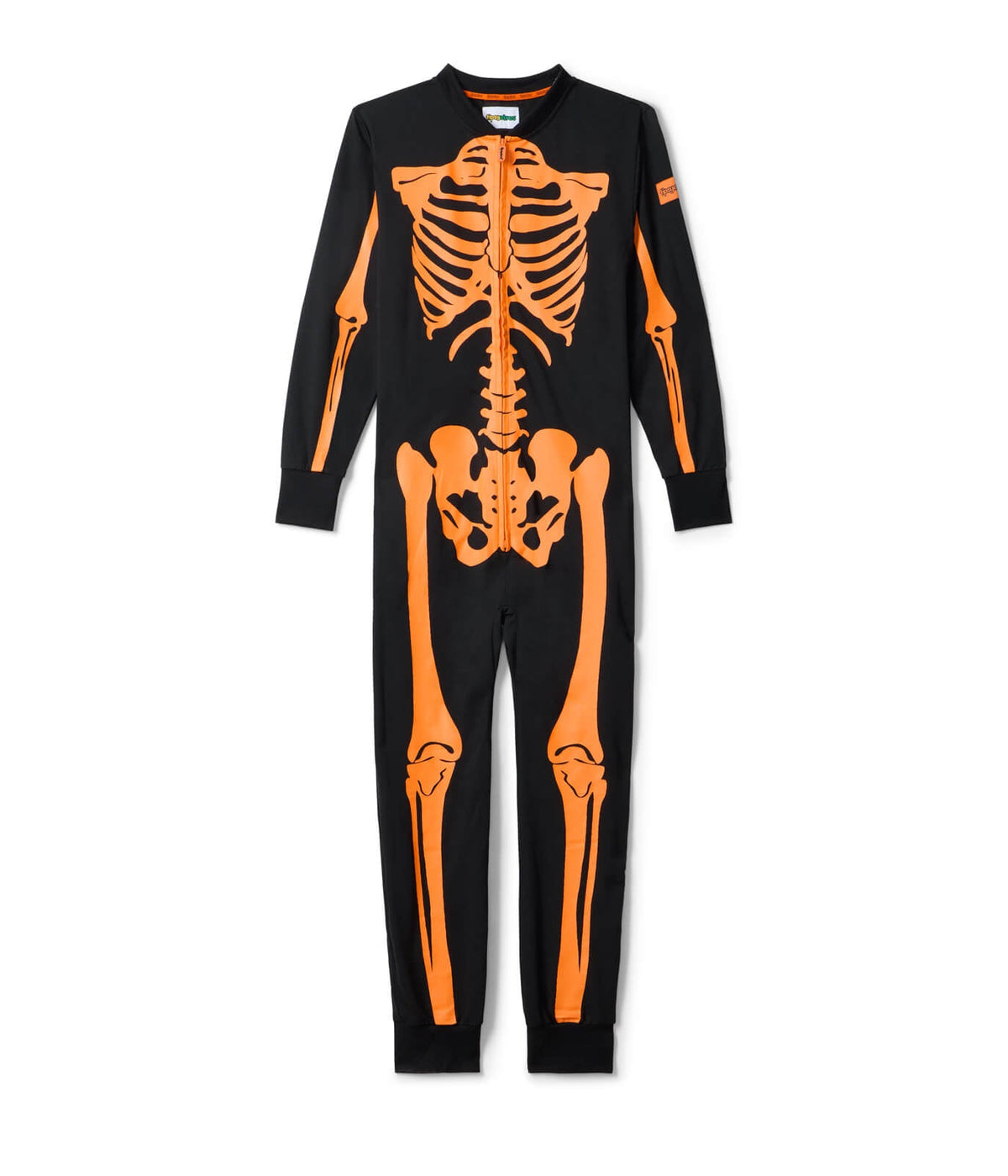 Men's Pumpkin Head Skeleton Costume