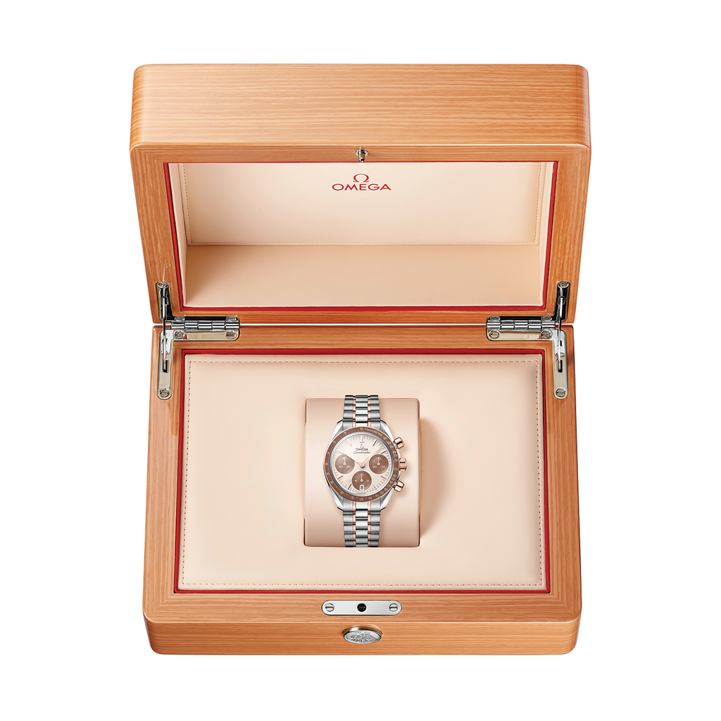 Speedmaster Chronograph Two-Tone 18K Sedna™ Gold and Steel 38mm - Ivory on Bracelet