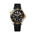 Seamaster Diver 300M Steel and Yellow Gold 42mm - Black on Rubber Strap