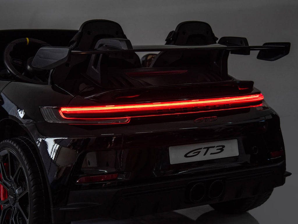 24V Porsche 911 GT3 Kids 2-Seater Ride On Car - Black