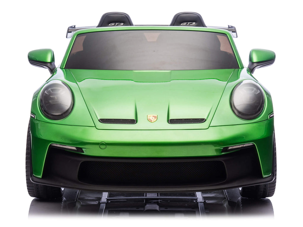 24V Porsche 911 GT3 Kids 2-Seater Ride On Car - Green