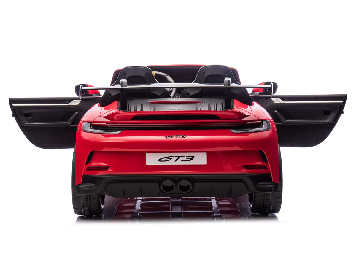 24V Porsche 911 GT3 Kids 2-Seater Ride On Car - Red