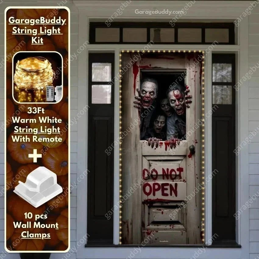 Zombie Breach (B) | Halloween Front Door Cover