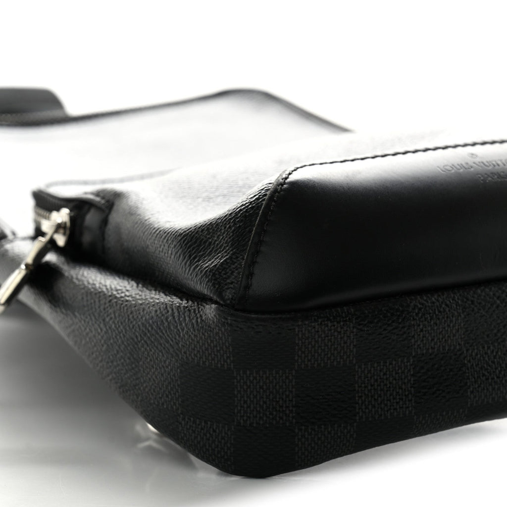 Damier Graphite Avenue Sling Bag Onyx Silver