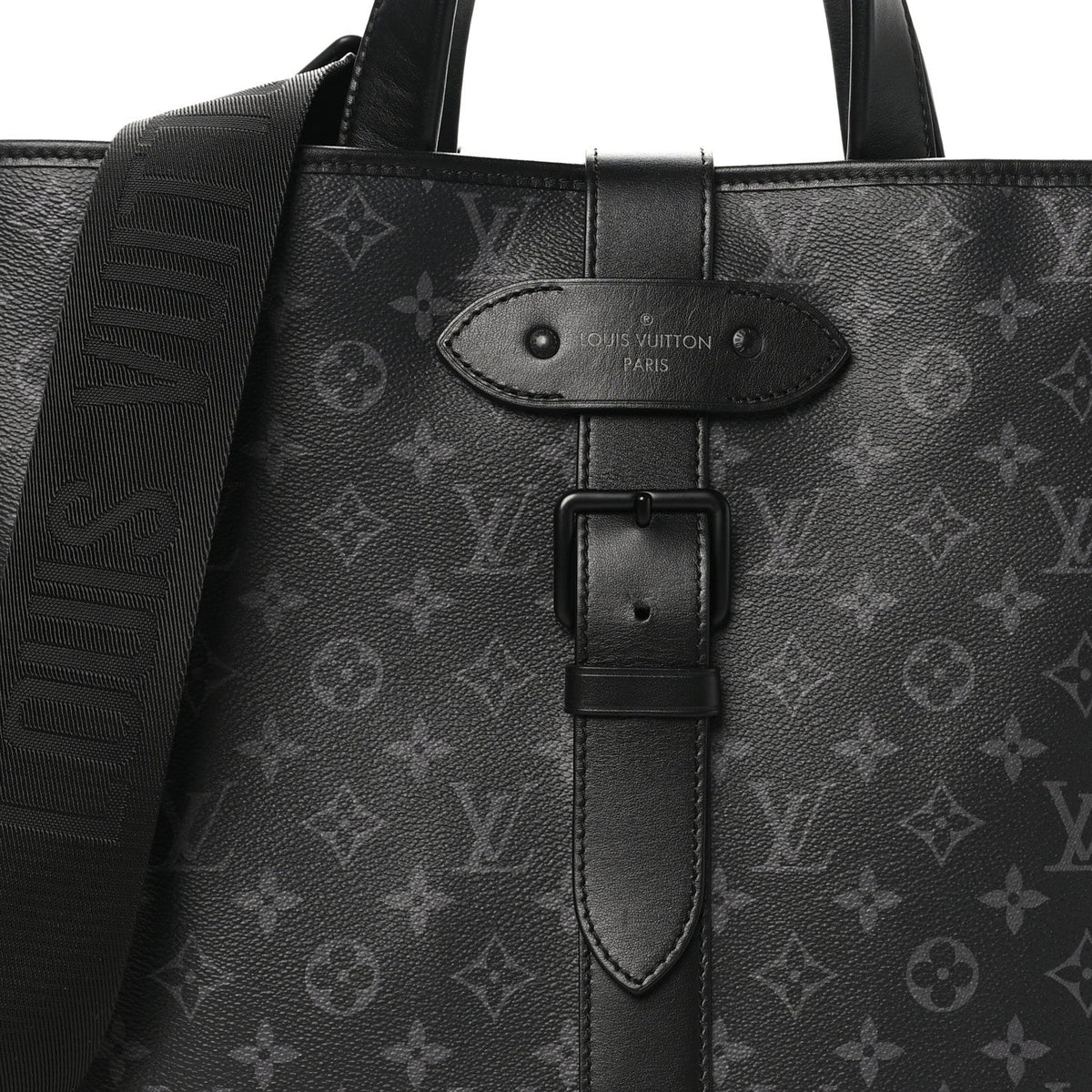 Monogram Eclipse Saumur Tote Black