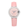 Stainless Steel Alligator 33mm Ballon Bleu De Cartier Automatic Watch Pink