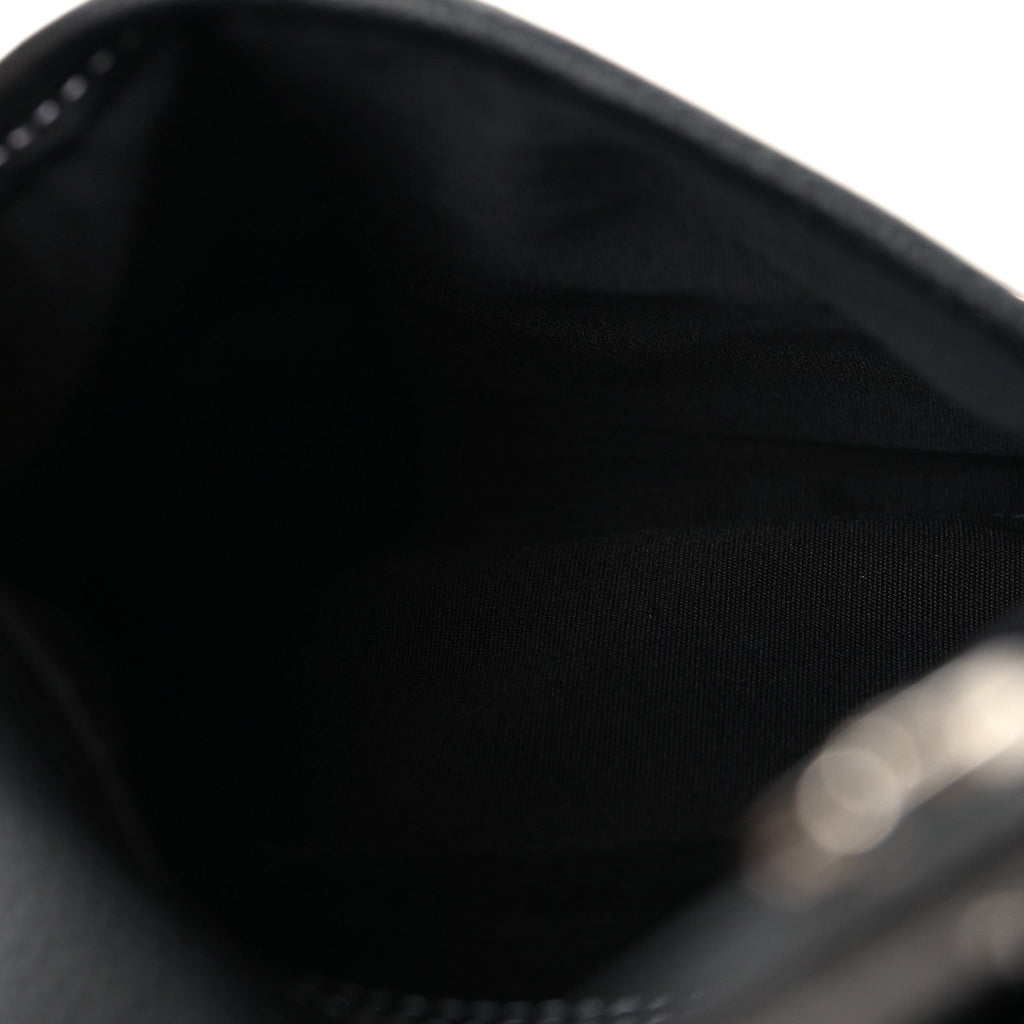 X KAWS Grained Calfskin Bee Saddle Pouch Black