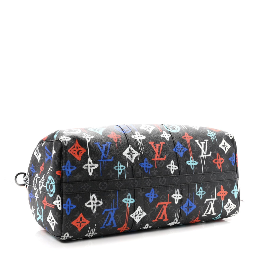 Monogram Eclipse LV Graffiti Keepall Bandouliere 50 Multicolor