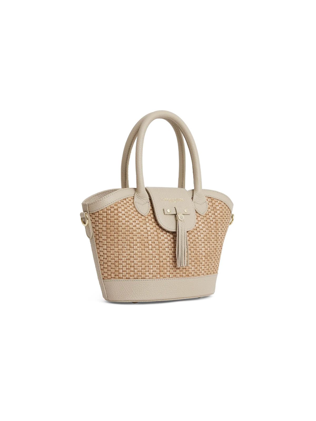Mini Windsor Basket Bag - Stone Leather