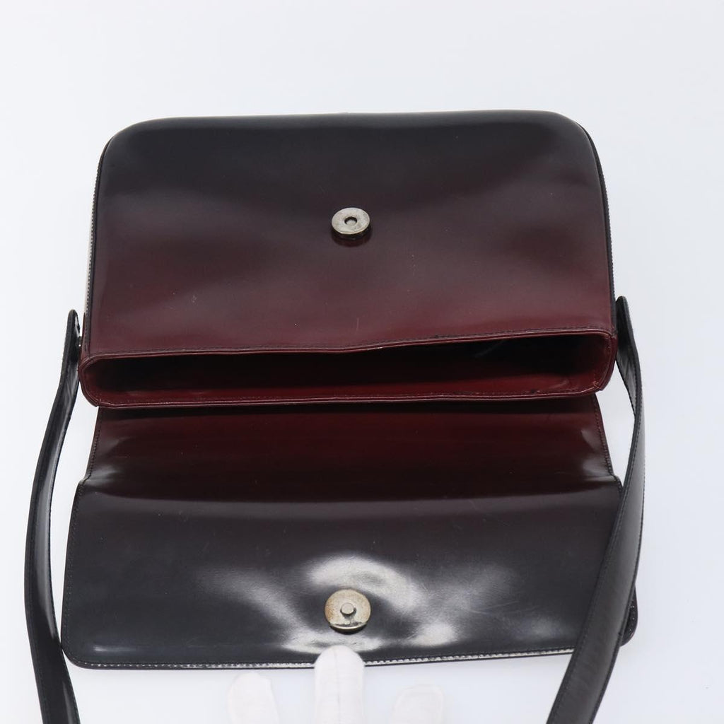 PRADA Shoulder Bag Patent Bordeaux Auth ar14223