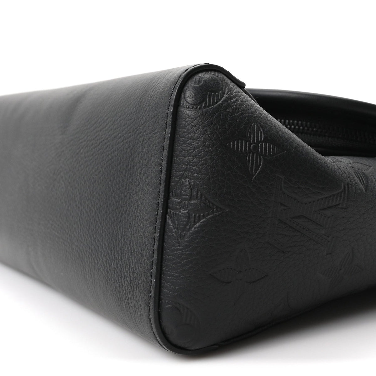 Calfskin Monogram Shadow Pulse Messenger  Black