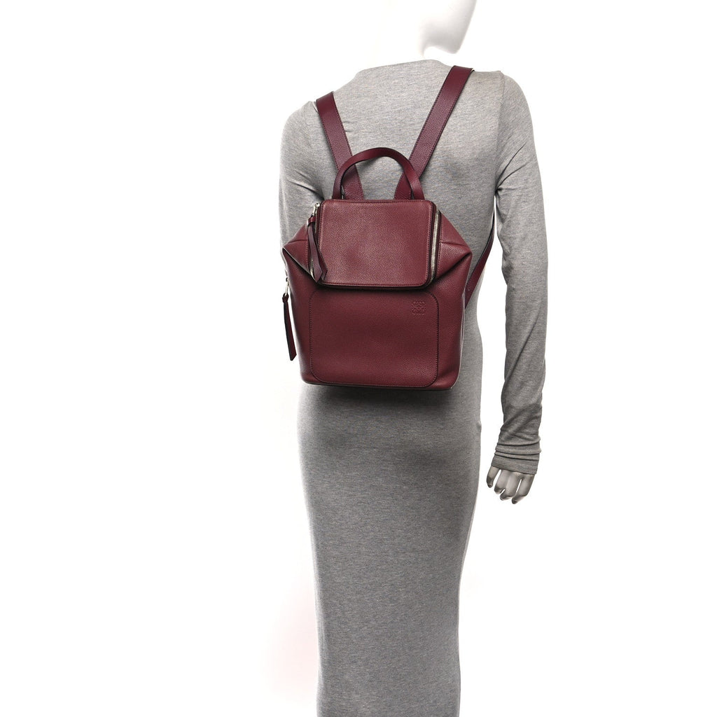 Calfskin Goya Backpack Burgundy