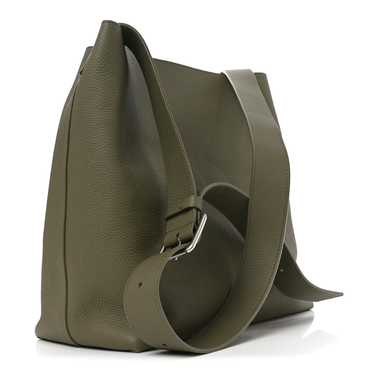LV Touch Calfskin Reversible Verso Hobo H38  Khaki Green
