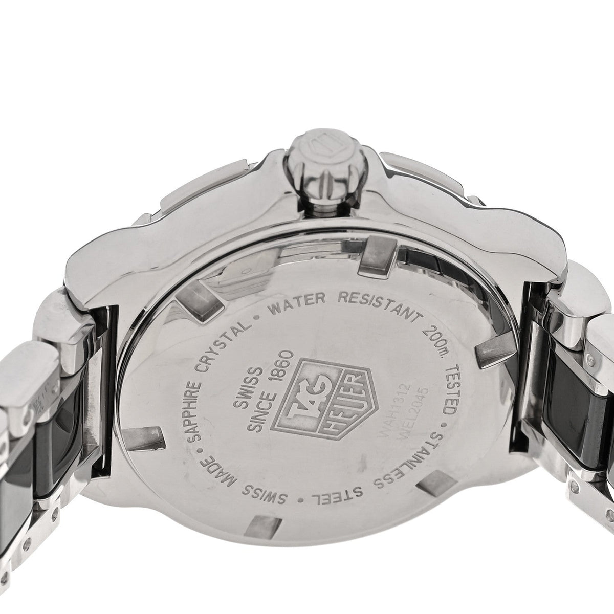 Stainless Steel Ceramic Diamond Bezel 32mm Formula 1 Lady Quartz Watch Black WAH1312