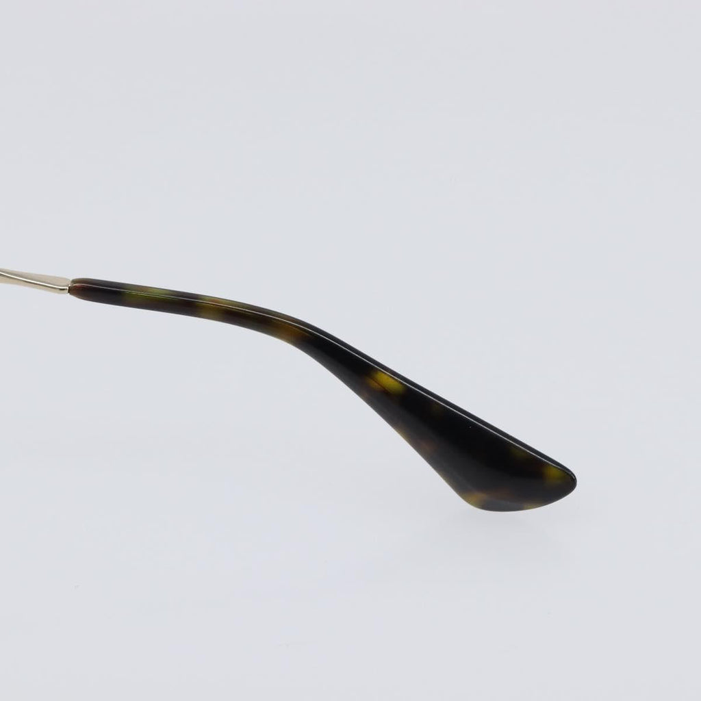 PRADA Sunglasses Plastic Black Gold Tone Auth BA15440
