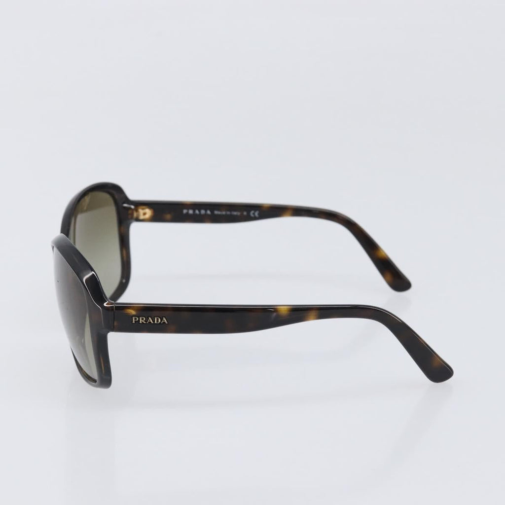 PRADA Sunglasses Plastic Brown Gold Tone Auth BA15543