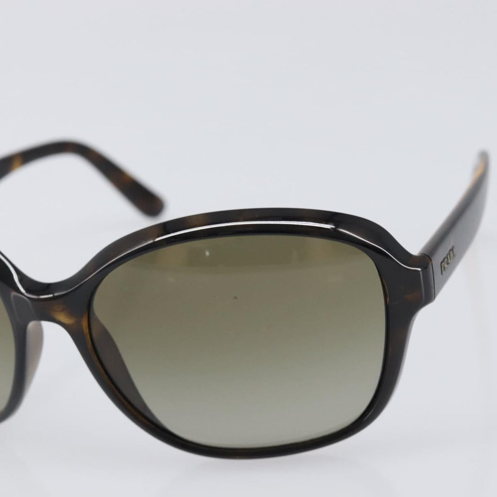 PRADA Sunglasses Plastic Brown Gold Tone Auth BA15543