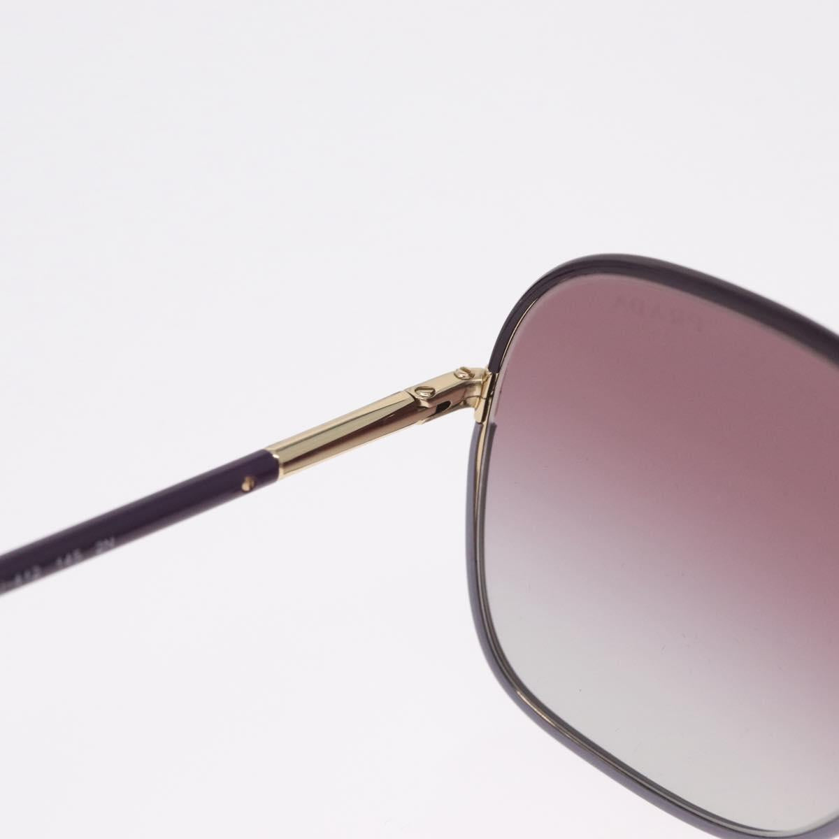 PRADA Sunglasses Plastic Purple Gold Auth BA16731V