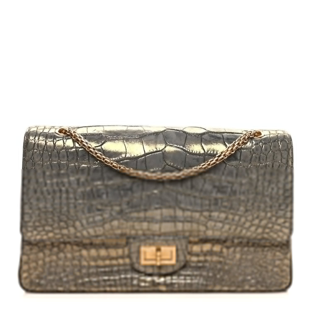 Metallic Alligator 2.55 Reissue 226 Flap Gold