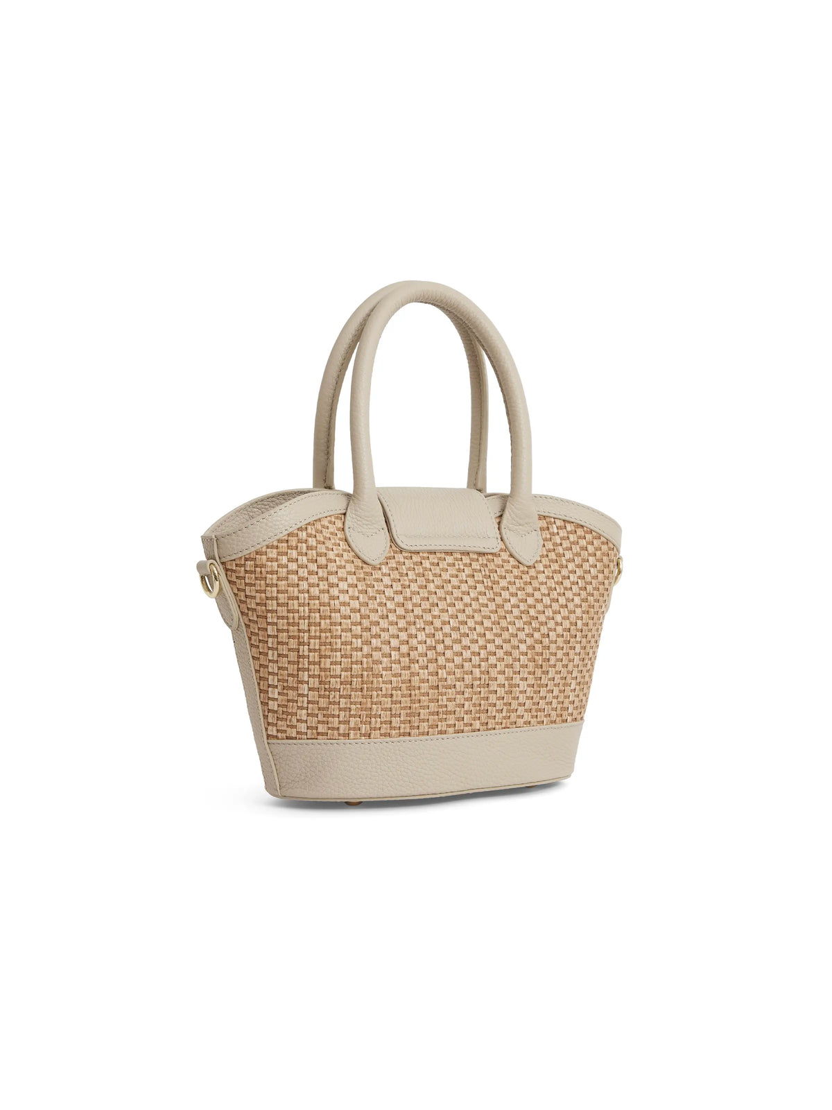Mini Windsor Basket Bag - Stone Leather