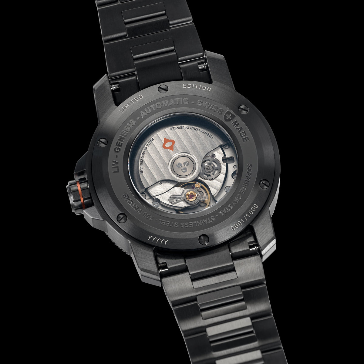 GX-Diver's 44mm Black Full Lume