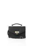 Loxley Mini Cross Body Bag - Black Leather & Suede