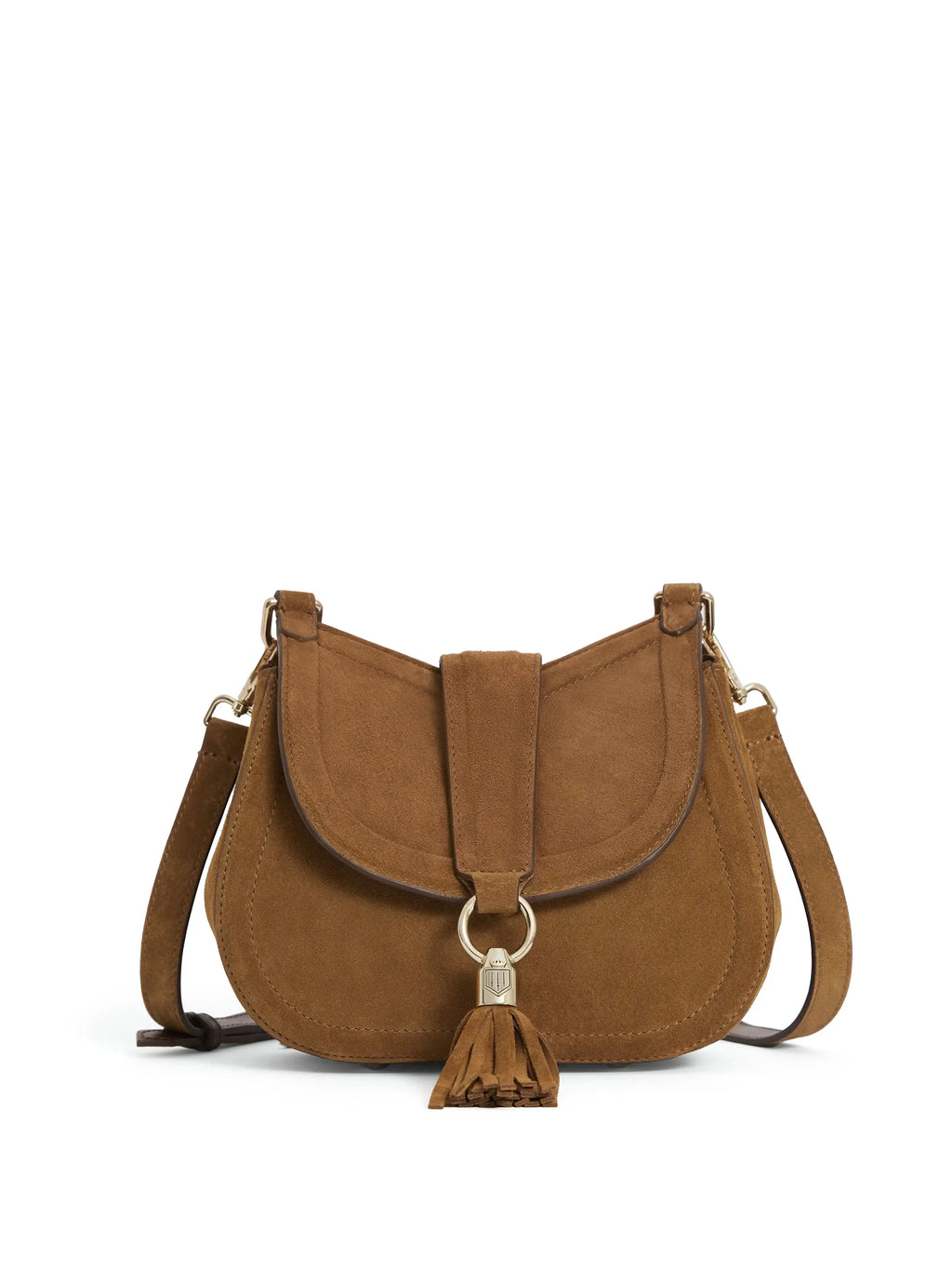 Langham Messenger Bag - Tan Suede