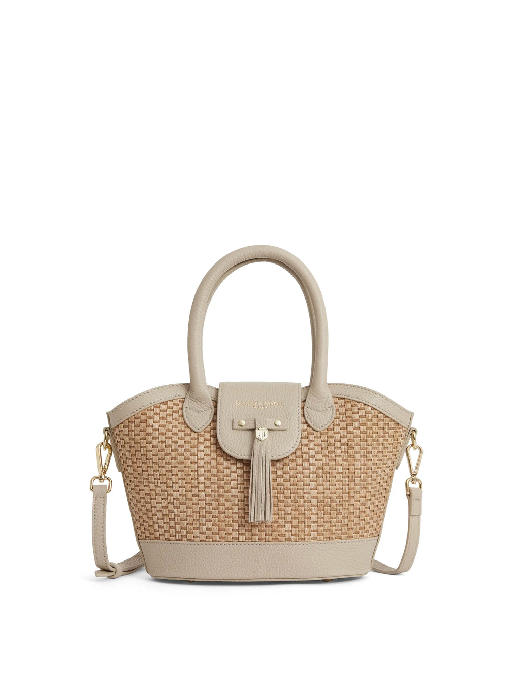 Mini Windsor Basket Bag - Stone Leather