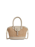 Mini Windsor Basket Bag - Stone Leather