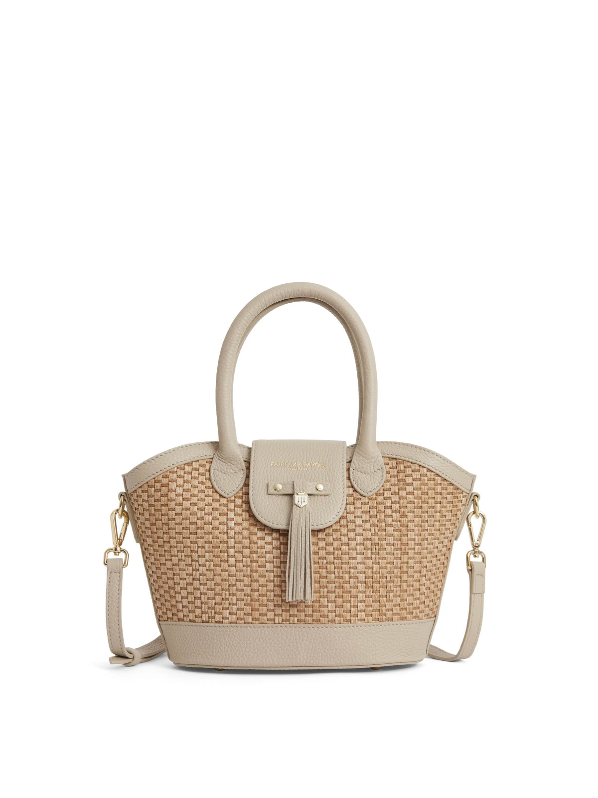 Mini Windsor Basket Bag - Stone Leather