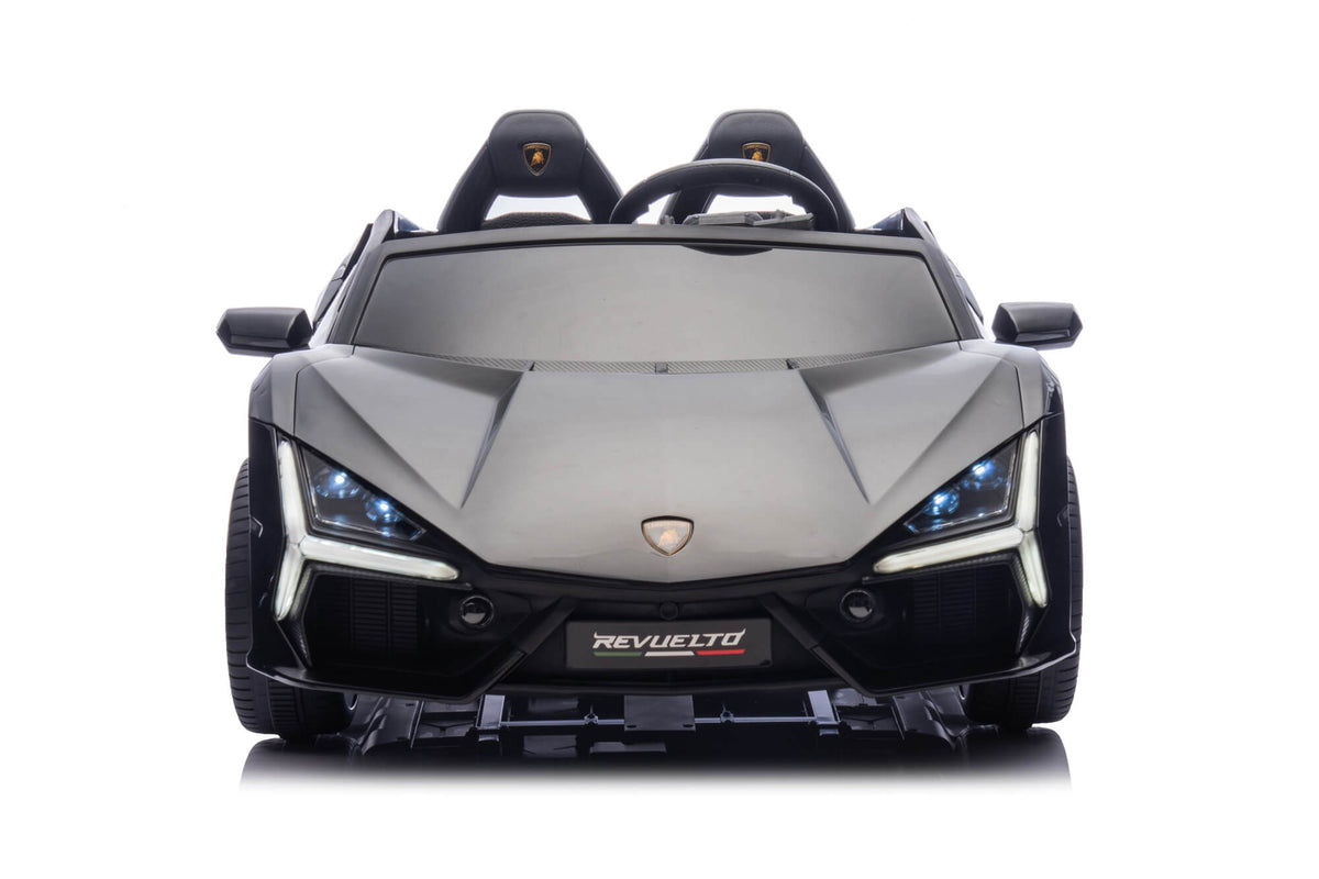 24V / 9 MPH Lamborghini Revuelto Two-Seater Kids Ride On Car – Black