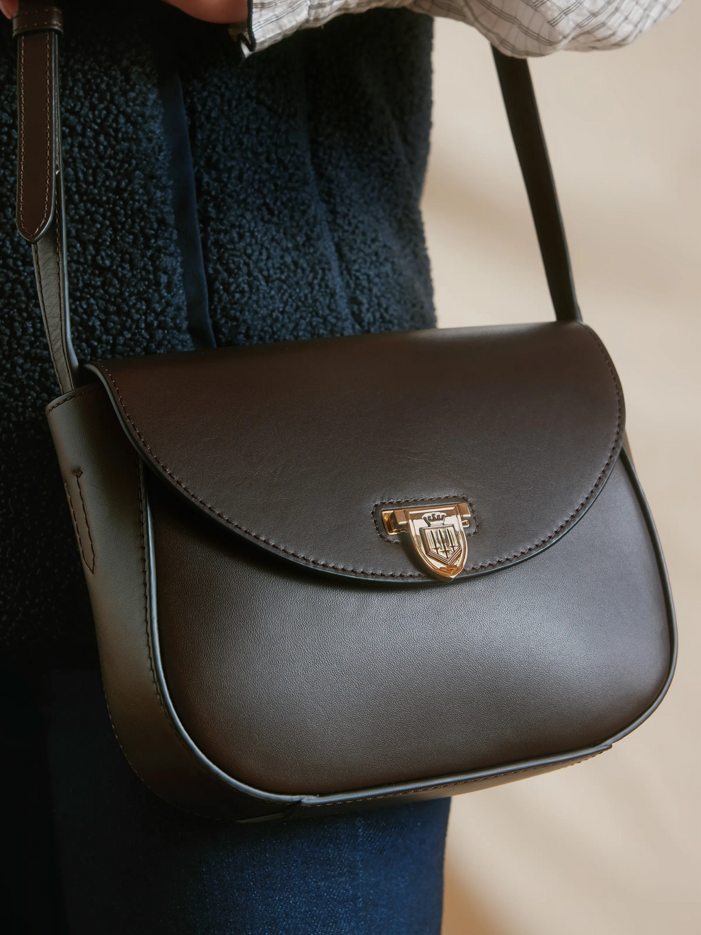 Blenheim Saddle Bag - Mahogany Leather