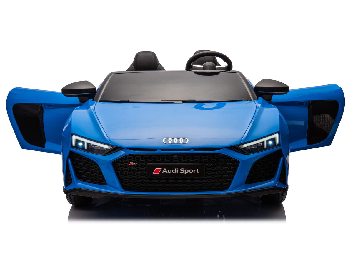 24V Audi R8 Spyder 2 Seater Ride on Car for Kids - Blue
