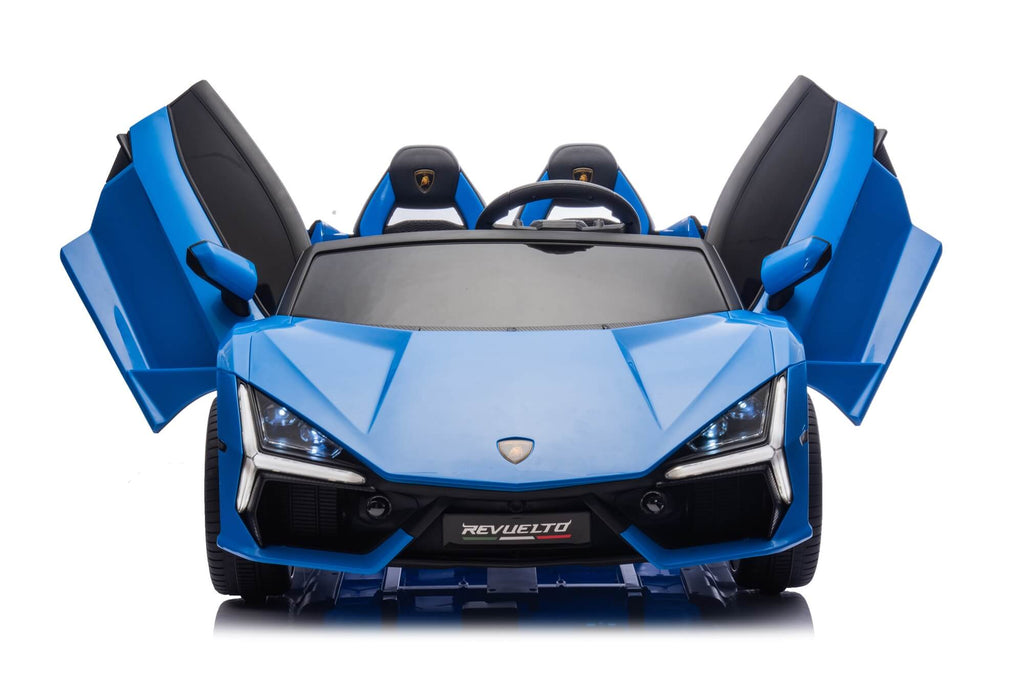 24V / 9 MPH Lamborghini Revuelto Two-Seater Kids Ride On Car – Blue