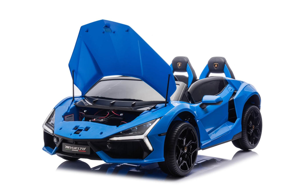 24V / 9 MPH Lamborghini Revuelto Two-Seater Kids Ride On Car – Blue