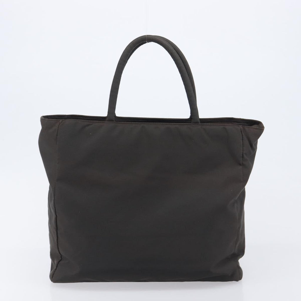 PRADA Tote Bag Nylon 4 Set Khaki Black Brown Auth bs37180