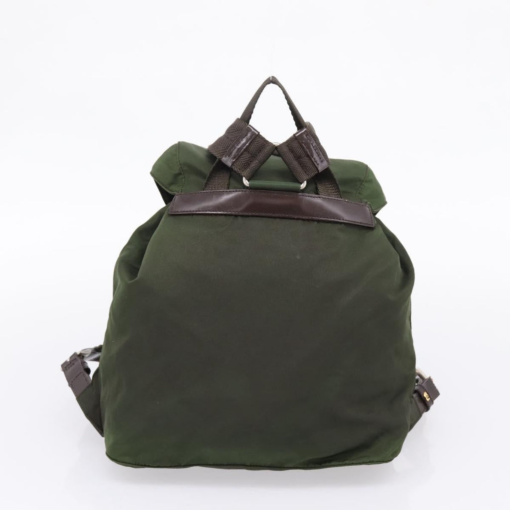 PRADA Backpack Nylon 3 Set Khaki Auth bs37426