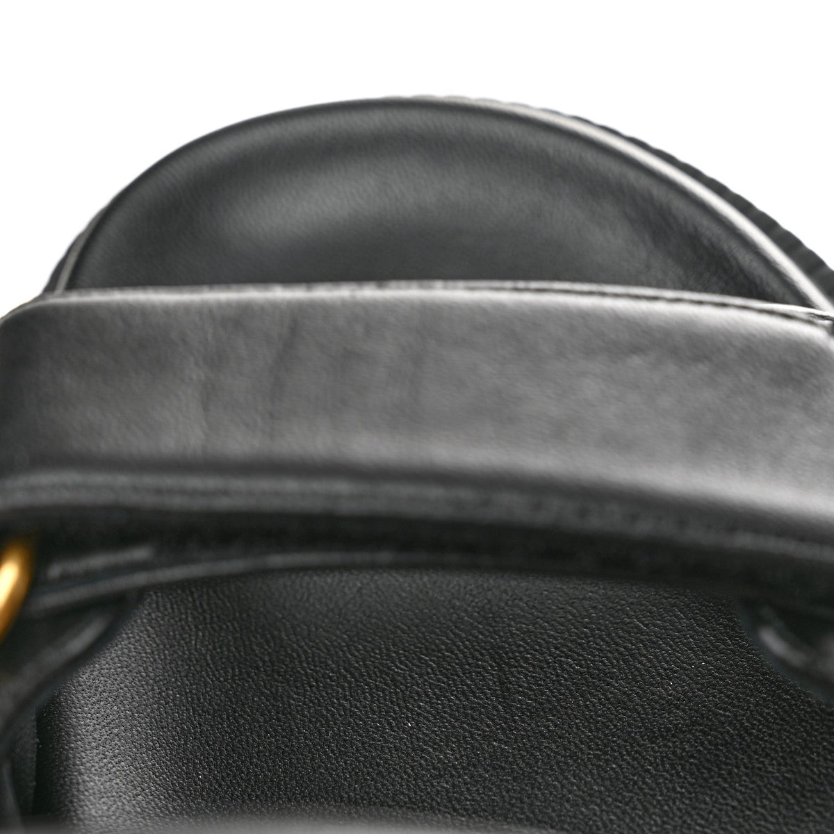 Lambskin Dioract 10mm Sandals 36.5 Black